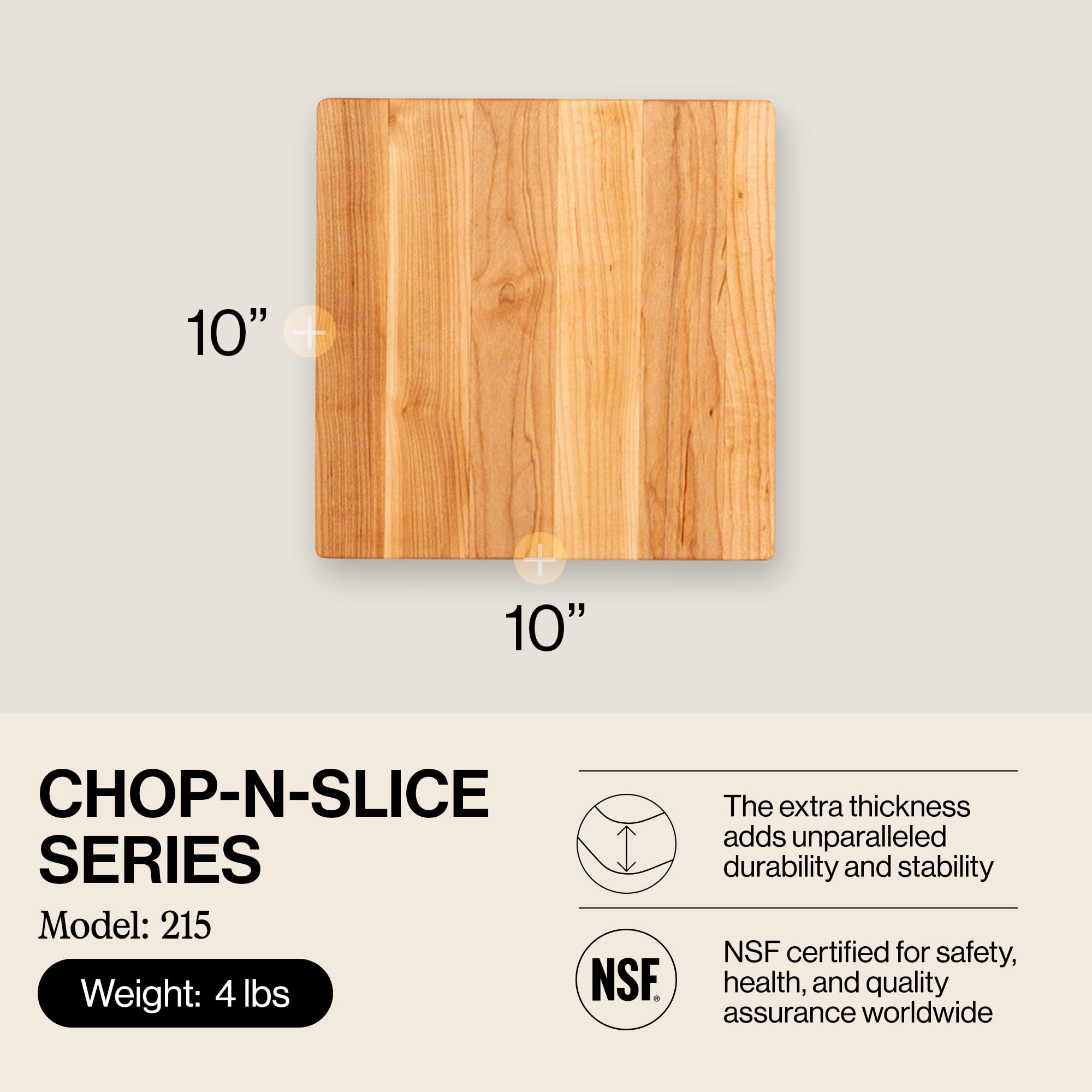 Amazon.com: John Boos Chop-N-Slice Series Square Wooden